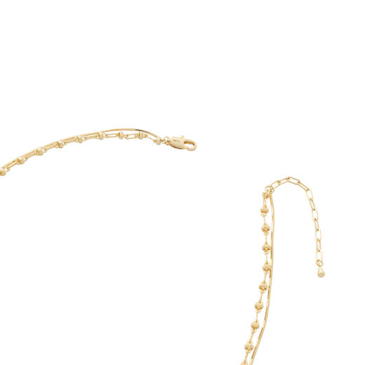 【东方系列】三彩2025新款车花四叶海棠项链双层叠戴蛇骨链浪漫 商品图4