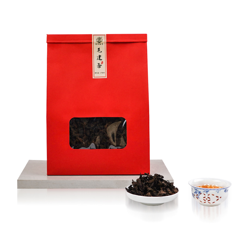 管涔仙草山西宁武毛健茶红牛皮礼袋散装红茶高山珍品实惠装袋装200g