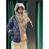 THE NORTH FACE 22ss Logo刺绣隐藏式拉链拼色保暖休闲连帽羽绒服 商品缩略图6