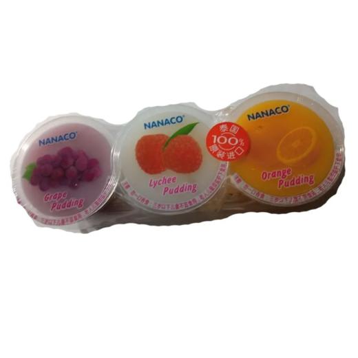 【超市】NANACO葡萄荔枝桔子味布丁果冻240g 商品图0