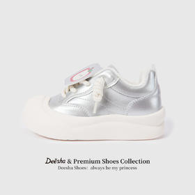 笛莎Deesha 女童童鞋2025冬季新款加绒厚底低帮板鞋