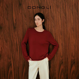 东黎 • 我不被驯化 山羊绒女士秋季圆领套衫 5366