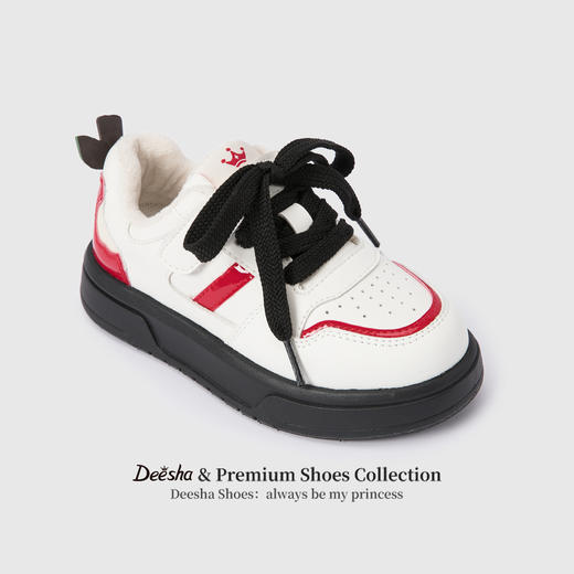 笛莎Deesha 女童童鞋2025冬季新款休闲加绒低帮板鞋 商品图1