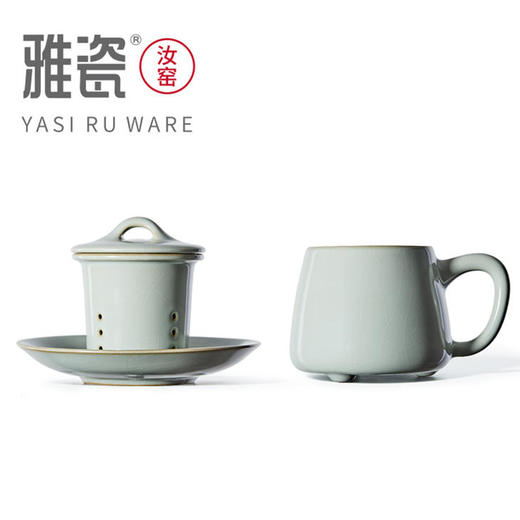 雅厚陶艺 雅瓷-汝窑石瓢杯【KLJJZQ10.0】 商品图3