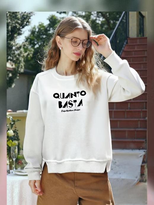 【工艺系列卫衣】刺绣款～95%棉重工麦穗绣开叉卫衣-喜出 商品图0