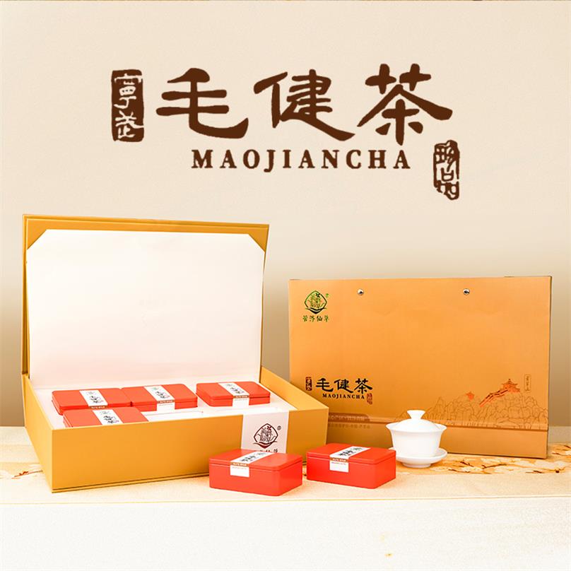 管涔仙草山西宁武特产毛健茶金辉糯米高山茶云雾茶滋味醇厚礼盒装150g