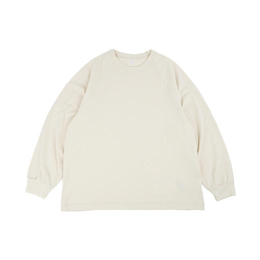 blurhms Co/Silk Nep Raglan Tee 丝棉混纺圆领长袖T恤 商品图4