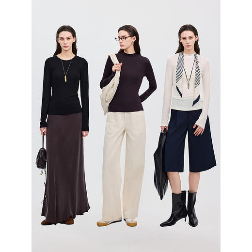 棉仓366601035-美利奴天丝羊毛打底衫 商品图4