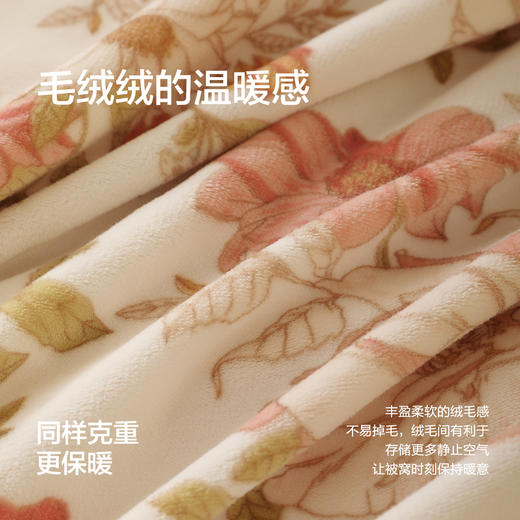 水星家纺A类牛奶绒印花四件套 商品图4