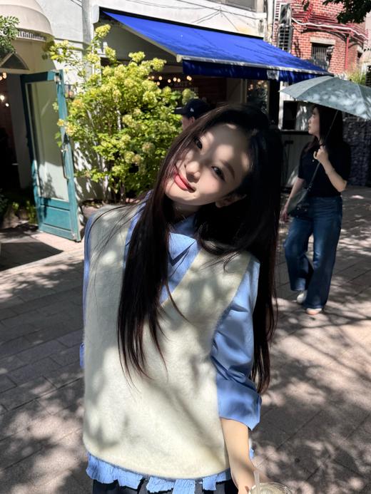 Read Nameless/奶白色羊毛羊绒背心 2025/9/25 商品图9