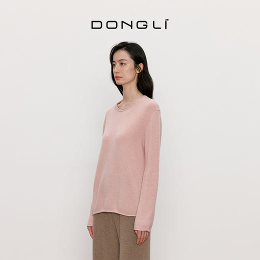 东黎 • 我不被驯化 山羊绒女士秋季圆领套衫 5366 商品图3