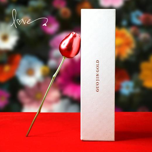 黄金玫瑰花项链！纯金999！0.8g！ 商品图9