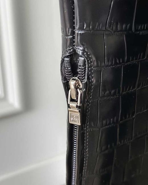 售完 THS-限时 TOT家 女士 气质款牛皮鳄鱼纹长筒靴 短靴 3色 BZ1267 商品图4