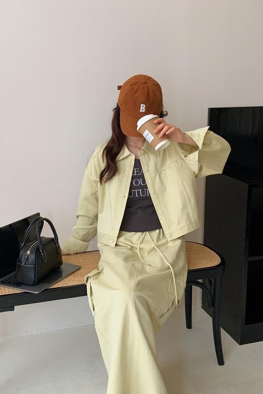 LNNNS 率性工装风外套背心半裙三件套装 21076 商品图5