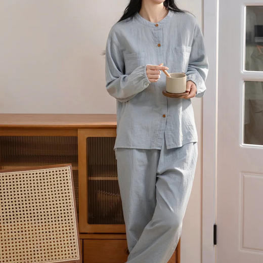 【自在布衣·老钱国风长袖套装】 睡衣 家居服 商品图3