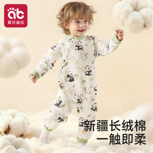 婴儿衣服夹棉早秋幼小月龄外出服冬季纯棉保暖套装宝宝连体衣 商品图1