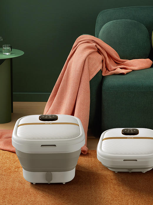 【云优选】（泡脚按摩）ACK可折叠泡脚桶ACK-B5 紫外杀jun 12档控温 指压按摩 防水触控大屏 有下排水口 配遥控智能足浴器（拆封后不支持7天无理由退换货，介意慎拍） 商品图3