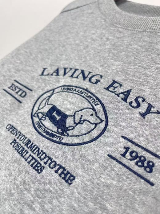 【工艺系列卫衣】刺绣款～95%棉重工狗狗字母绣花单件卫衣-喜出 商品图9