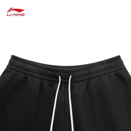 李宁反伍BADFIVE男子直筒加绒保暖宽松卫裤AKLV781 商品图5