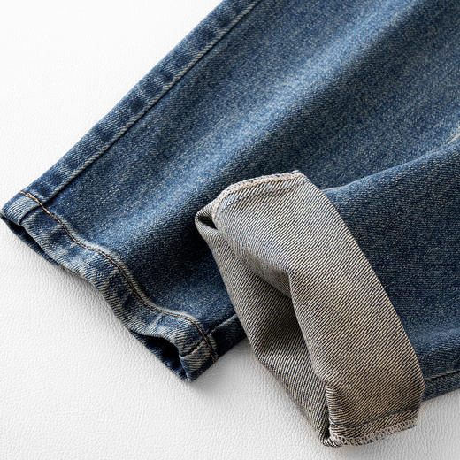 「自」全新升级【铂金会员174/天猫229/差价55】(01504)洛诗琳气质百搭烟管裤牛仔裤2025年秋季高腰显瘦九分萝卜裤 商品图3