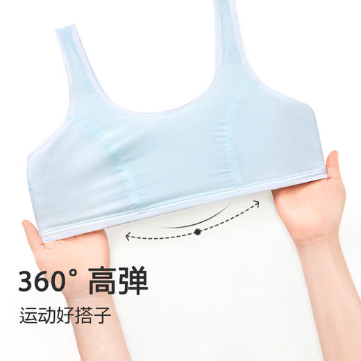小番薯potatokids发育期女生7-15少女内衣文胸学生运动带胸垫内衣PB251680 商品图3