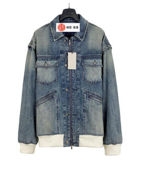 男款可拆袖牛仔外套 易烊千玺同款