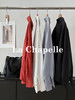 会员福利【挺阔有型/高品质】拉夏贝尔/La Chapelle通勤排扣翻领衬衫女2025秋季新款一字假口袋长袖宽松长袖衬衣 商品缩略图6