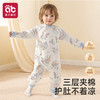 婴儿衣服夹棉早秋幼小月龄外出服冬季纯棉保暖套装宝宝连体衣 商品缩略图4