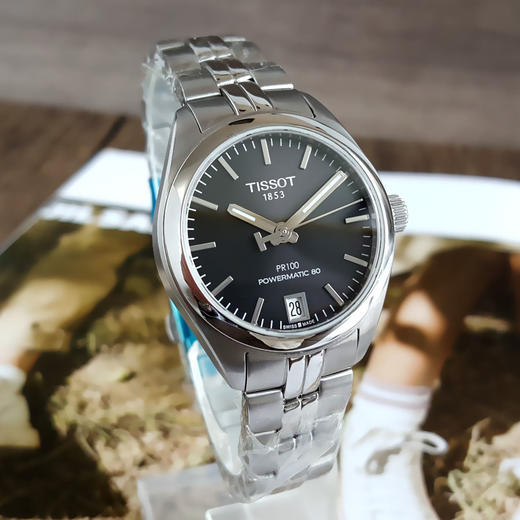 【98新】TISSOT 天梭经典系列T101.207.11.051.0080小时长动力自动机械机芯33MM（女款）日期显示190925NJS10 商品图3