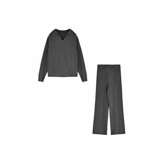 【破价】2025秋冬设计师气质时尚休闲舒适针织长袖长裤套装89A5A2Z058 商品图2