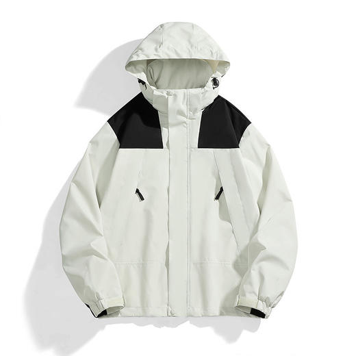 情侣冲锋衣男女撞色2025春秋新款男士韩版休闲青年户外休闲外套潮 商品图5