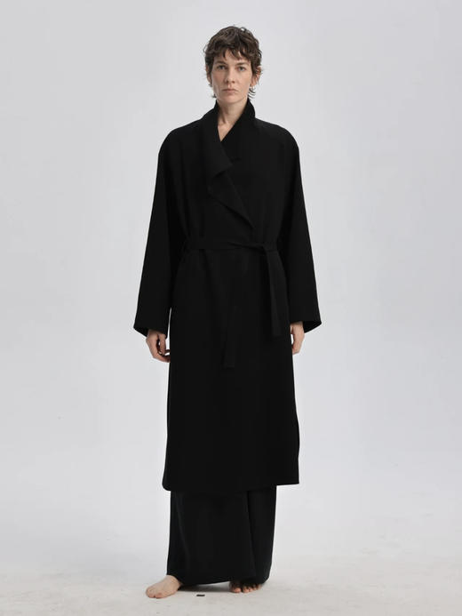 THEHOYAN｜TH2507 NILI黑色风衣 商品图6