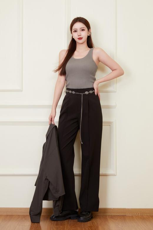 LNNNS 灰色针织背心衬衫两件套装 21056 商品图4