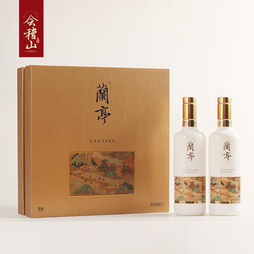 【自营】会稽山绍兴黄酒 二十年陈高端黄酒国潮兰亭双瓶礼盒 500mL 2瓶 整箱装 5盒 商品图5