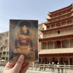 敦煌研究院【3D明信片】塑像明信片 博物馆文创礼品生日礼物女生敦煌旅游纪念品