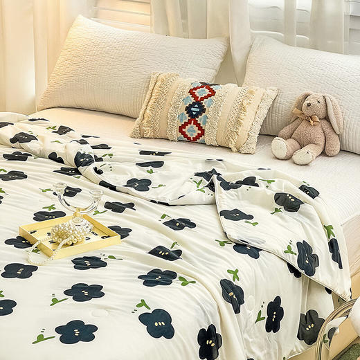 PLOVER啄木鸟(PLOVER)夏凉被-凉感丝夏被 花枝 200cm*230cm 商品图5