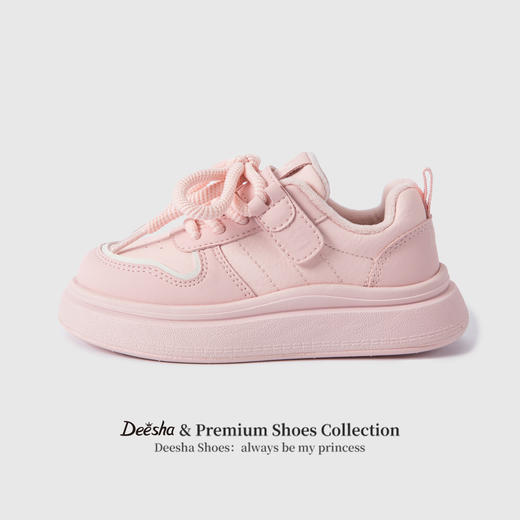 笛莎Deesha 女童童鞋2025冬季新款加绒休闲低帮板鞋 商品图1