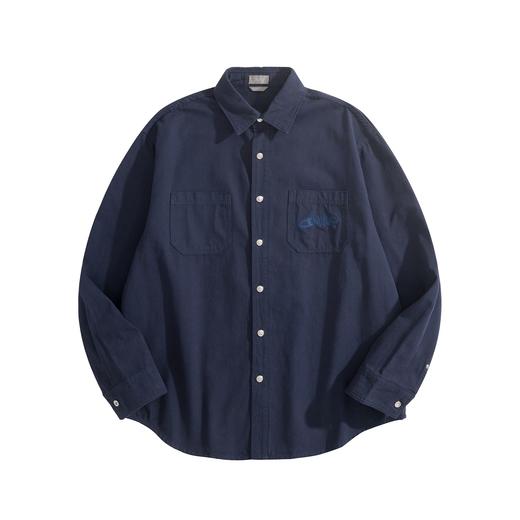 男款联名棉质刺绣长袖衬衫外套010 商品图0