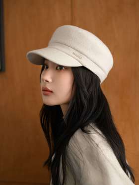 疯帽子 25新款韩版复古羊毛报童帽女秋冬时尚百搭显脸小马术帽子