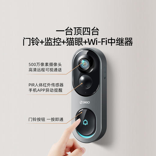 【超值套装】可视门铃6Pro全景版+球机5C双摄3K 商品图1