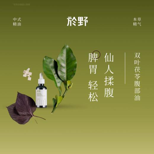 <有书强推！活在大自然里>於野腹部护理精油揉腹按摩身体精油疏养生脾胃祛湿双叶茯苓精油bj 商品图0