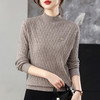 CC高级感毛衣女冬季新款洋气半高领针织衫时尚显瘦短款打底上衣百搭 商品缩略图1