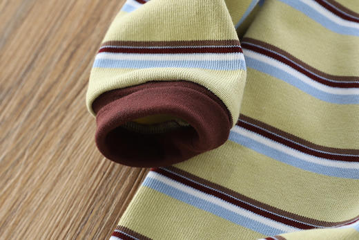 秋冬加厚条纹长T恤打底单穿110-170 商品图7