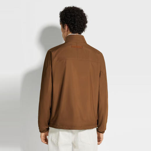 ZEGNA 杰尼亚 男士超细纤维双面 Brezza 夹克外套 棕色 E7T33 7124B 155 商品图3
