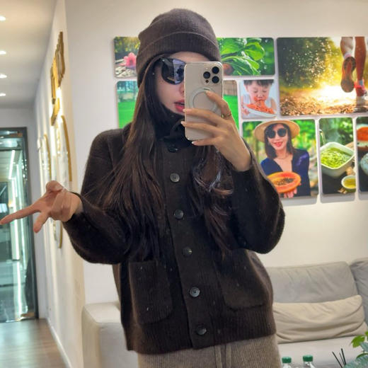 单排扣牦牛绒衫X25M3450基地直邮 商品图2