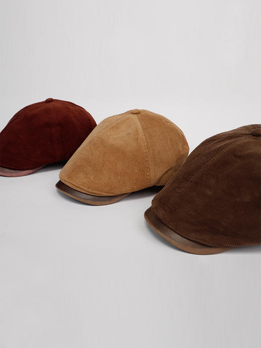 复古灯芯绒拼接前进帽其他类帽纪念日百货门店同款164143892 商品图1