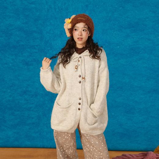 休闲大版领口打结复古开衫毛衣-纪念日百货门店同款165495241 商品图0