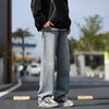 NASA美式牛仔裤男士春秋夏2025新款宽松直筒男生阔腿休闲百搭裤子 商品缩略图3