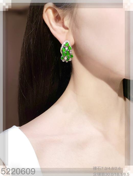 老坑玻璃种艳绿葫芦耳扣【5220609】具体价格微信咨询 商品图4