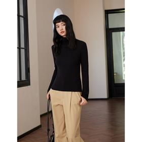 SPLELED  多巴胺自发热桑蚕丝莱赛尔打底衫 半高领/高龄两款可选 自发热黑科技 高弹面料舒适包裹皮肤，无压迫感，秋冬搭配舒适有型 百搭显瘦